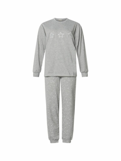 dames pyjama grijs lunatex 124178